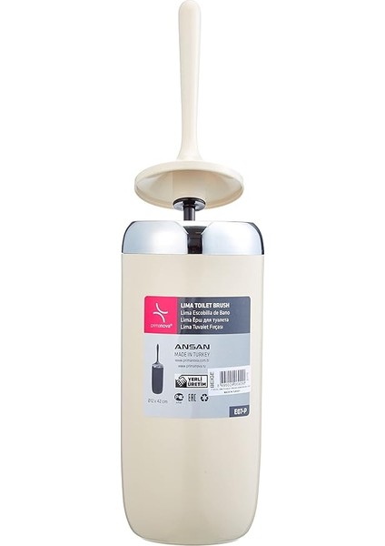 M-E07-09-P Lima Tuvalet Fırçası, Krom Dekorlu, Bej fiyatları