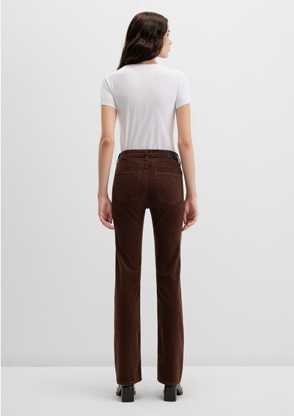 Maria Kahverengi Kadife Pantolon 101225-91316 fırsatları