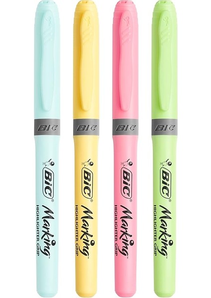 Intensity Highlighter Grip Pastel Marker Fosforlu Kalem 6'lı Blister, Su Bazlı Mürekkep, 6 Pastel Renk, Kauçuk Tutaçlı fırsatları