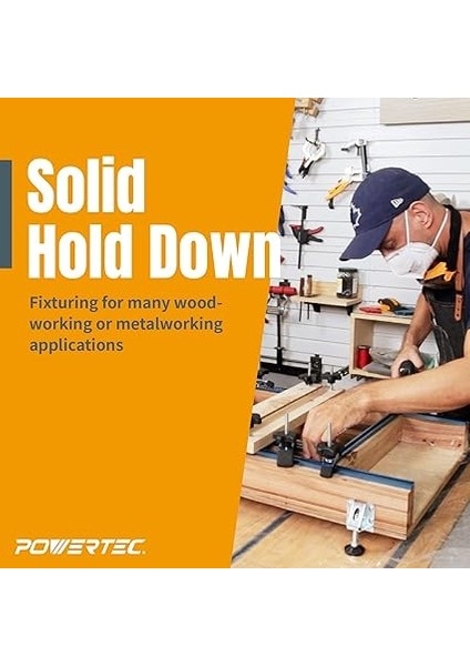 71168 T-Track Aşağı Tutma Kelepçeleri, 13,7 cm U x 3,8 cm Genişlik – 2 Paket, Mavi Siyah fırsatları