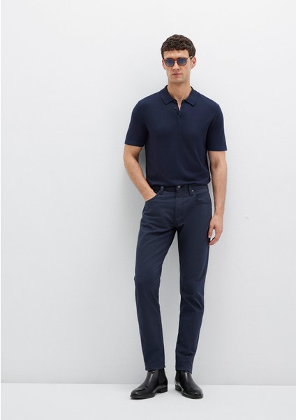 Milan Mavi Black Koyu Mavi Gabardin Pantolon 0081090690