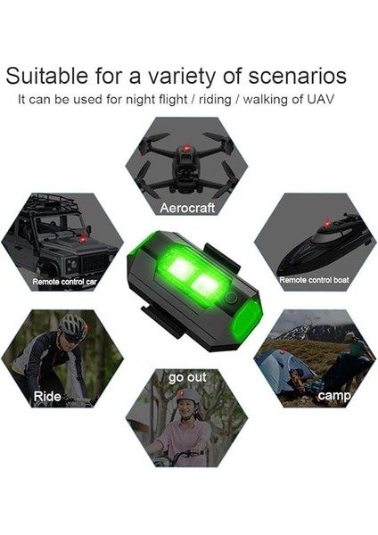 Çarpışma Önleyici Aydınlatma, Dron, Flaş, Gece Uçuşu, Uçuş, Uçuş, Uçuş, Uçuş, Uçuş, Uçuş, Çok Amaçlı, Rc Araba Motosiklet El Feneri, Dış Mekan Bisiklet Sporu, Uyarı Lambası, 7 Renk indirimleri