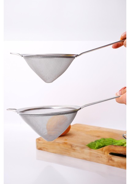 Saplı Tel Süzgeç 12 cm Paslanmaz Çelik Konik Mutfak Süzgeci fiyatları