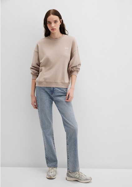 Mavi Logo Baskılı Bej Sweatshirt 1S10490-70344 fiyatları