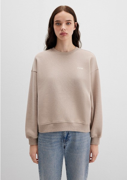 Mavi Logo Baskılı Bej Sweatshirt 1S10490-70344 modelleri