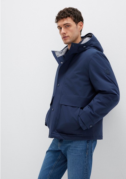 Kapüşonlu Lacivert Mont 0110667-80872 modelleri