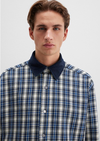 Çift Taraflı Lacivert Gömlek 0211783-80872