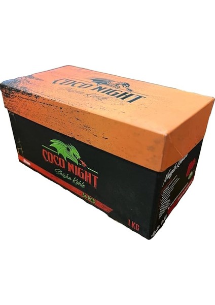 Night (Tanıtım Fiyatı) 1kg Hindistan Cevizi Küp Nargile Kömürü 27MM