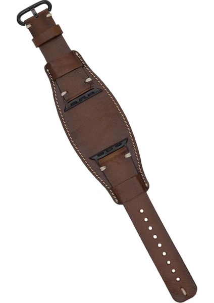 Buğz Apple Watch Uyumlu Deri Kordon 42-44-45MM Cuff Pucf Rst2 modelleri