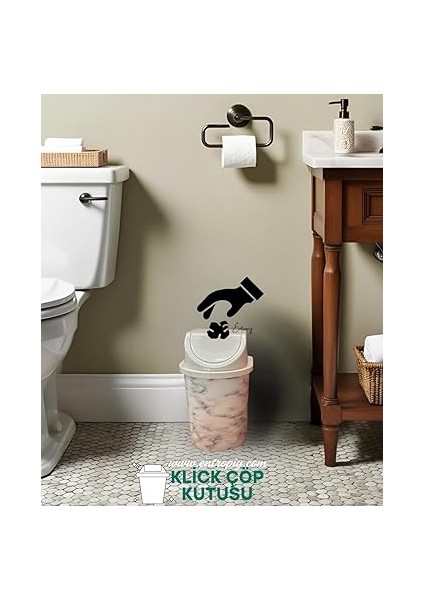 Kapaklı Çöp Kovası, Mermer Desen Beyaz 10 Litre, Şık Ev ve Ofis Mutfak Banyo Kutusu (Beyaz, 1000ML) fiyatları