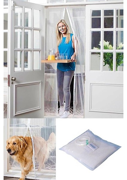 Beyaz Mıknatıslı Kapı Sinekliği 105X205 cm 1410 V2