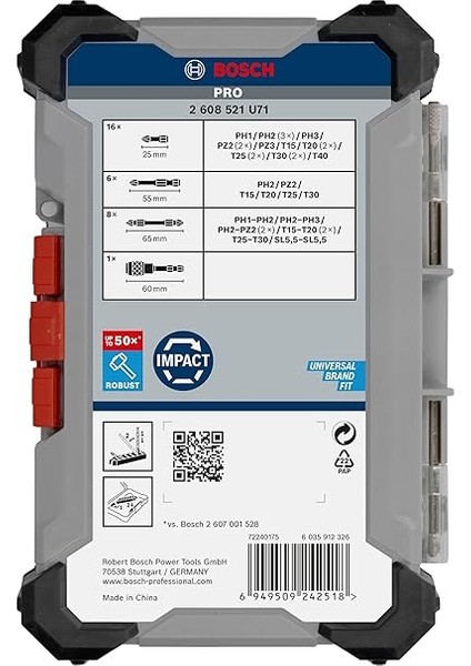 31X Pro Impact Vidalama Ucu Seti, 31 Parça (200 x 107 Mm, Professional Aksesuar Vidalama, Vidalama) fırsatları