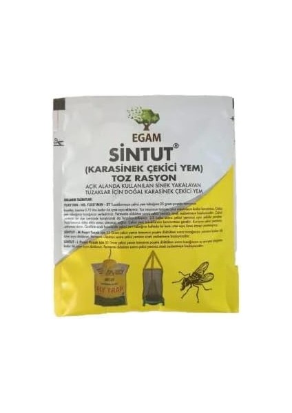 Adet 25 gr Sintut Karasinek Tuzağı Için Çekici Yem | 1200 Gr.