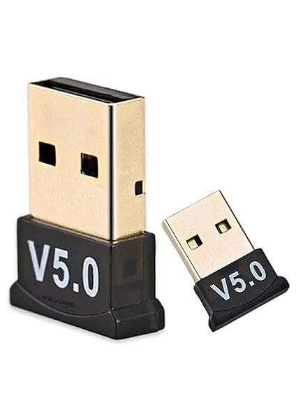 Masaüstü Bilgisayar Bluetooth Adaptör V5.0 USB Dongle Bluetooth Aparatı Çevirici Dönüştürücü