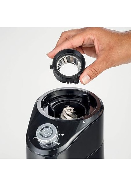 Kahve Öğütücü 3023/00 - Grinder Pro Kahve Öğütücü 200 Watt, 200 gr Hazne Kapasitesi, 2 Ila 12 Fincan Arasında Kahve Öğütme Seçimi, 14 Öğütme Seviyesi, Paslanmaz Çelik Konik Öğütücüler fırsatları