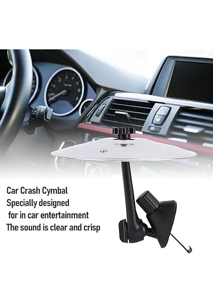 Kompakt Araba Kazası Zil Net Ses Yüksek Hacimli Davul Zil Müzik Meraklıları Için Demir Plastik Yol Gezileri Için (Sılver) indirimleri