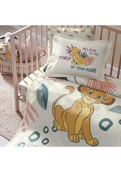 Disney Lion King Power Lisanslı Karakter BASKILI%100 Pamuk Pike Takımı, Çok Renkli, Küçük Tek Kişilik (Pike: 100X150 Cm/lastikli Çarşaf: 80X140 Cm/yastık Kılıfı: 50X70 Cm) fiyatları