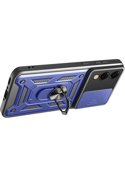 Samsung Galaxy S25 Edge Pars Lens Yüzüklü Silikon - Lacivert fiyatları