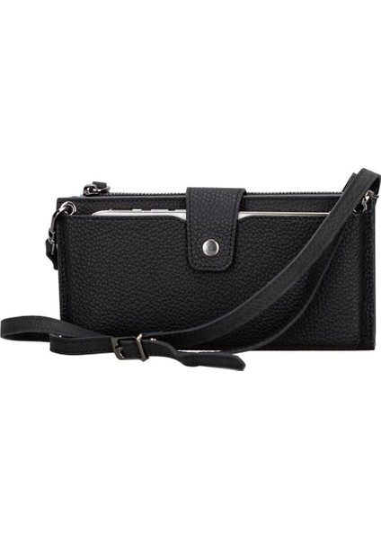 Lozan Strap 6.5 Inch Uyumlu Deri Kartlıklı Kılıf Erc1 Siyah indirimleri