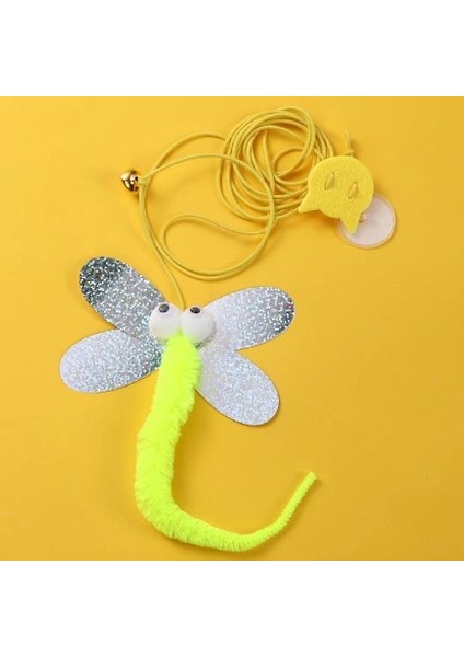 Buğz Kelebek Model Elastik Kendinden Yapışkanlı Kedi Oyun Oltası