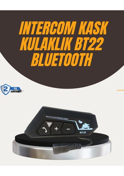 Su Geçirmez BT22 Bluetooth Kask Kulaklığı Gps ve Müzik Uyumlu