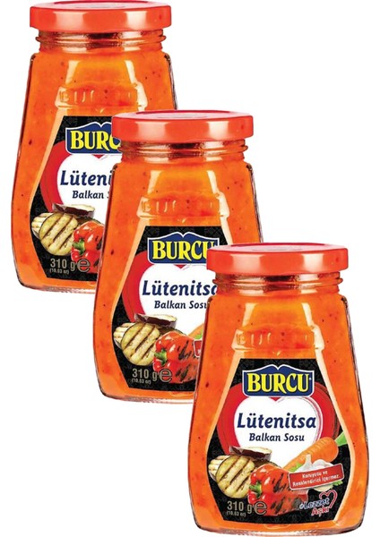 Lutenitsa Sos (Balkan Sosu) 310 gr x 3 Adet