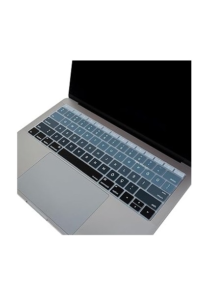 MacBook Klavye Koruyucu Us Ingilizce Amerikan-Return-Enter-Için Türkçe Çeviri Baskı Pro 13INÇ A1708, MacBook A1534 12INÇ Uyumlu, Ultra Ince Hafif Yıkanabilir Klavye Filmi Siyah Gri fırsatları