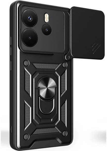 Xiaomi Redmi Note 14 4g Pars Lens Yüzüklü Silikon - Siyah fiyatları