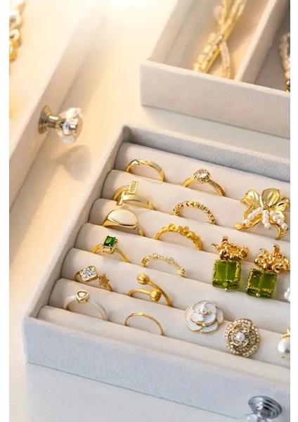 Buğz Üç Katlı Takı Organizeri