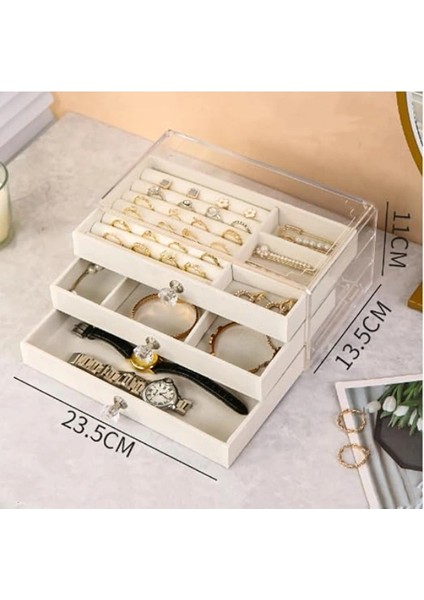 Buğz Üç Katlı Takı Organizeri indirimleri