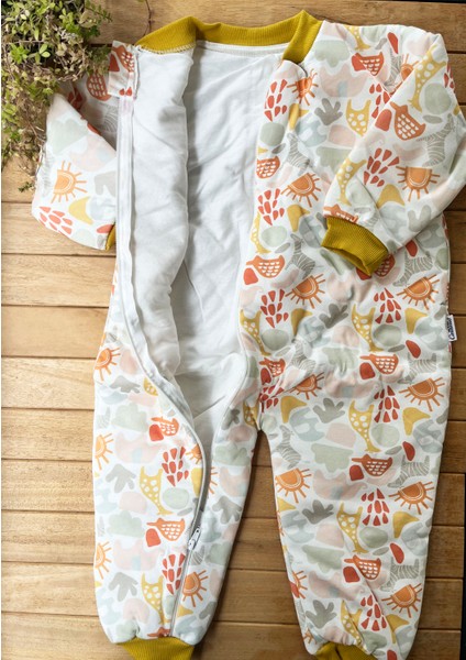 Hayvan Desenli 2.0 Tog Ara Dolgu Unisex Penye Çocuk Uyku Tulumu fiyatları