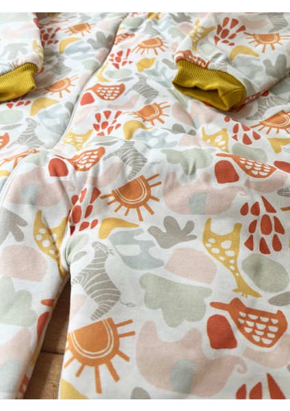 Hayvan Desenli 2.0 Tog Ara Dolgu Unisex Penye Çocuk Uyku Tulumu fırsatları