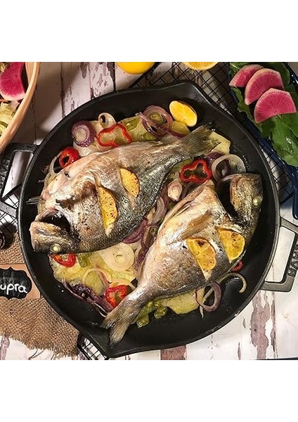 Döküm Yuvarlak Kızartma Tavası, Metal Kulplu, 26 Cm, Siyah fiyatları