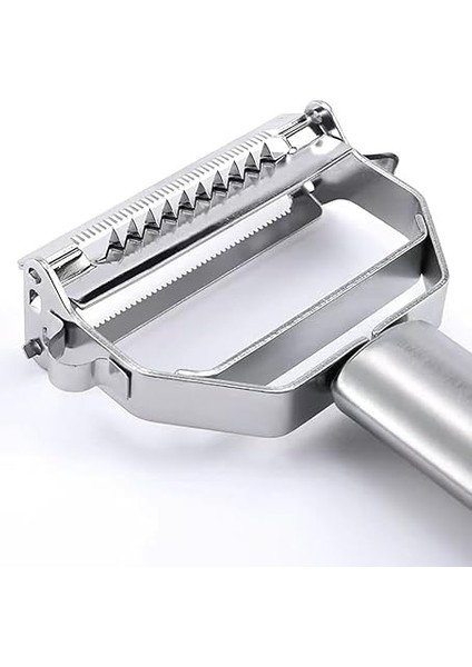 Sebze Soyucu, Paslanmaz Çelik 2'si 1 Arada Jülyen Sebze Soyucu Havuç Patates Kavun Aleti Sebze Meyvesi Için Mükemmel indirimleri