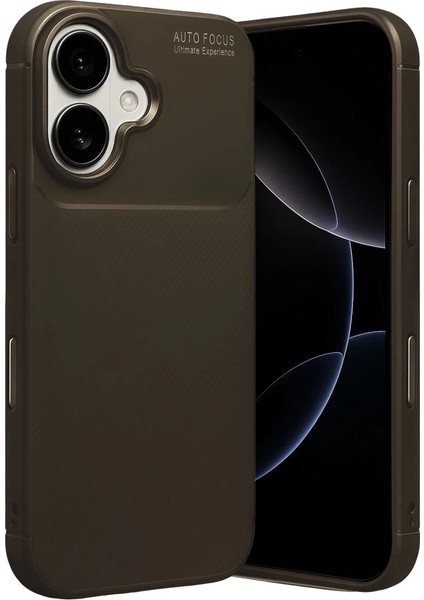 Apple Iphone 17 Auto Focus Karbon Kapak - Kahverengi