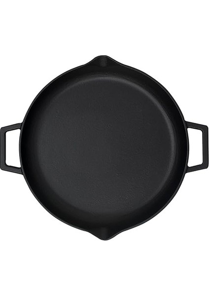 Döküm Yuvarlak Kızartma Tavası, Metal Kulplu, 26 Cm, Siyah modelleri