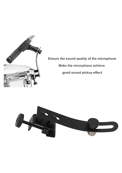 Mikrofon Davul Klipsi, Davul Uygulaması ve Kayıt Için Ayarlanabilir Darbeye Dayanıklı Metal Davul Mikrofon Montaj Tutucu fırsatları