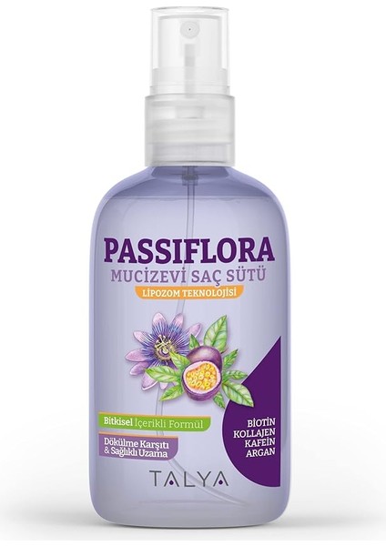 Passiflora Mucizevi Saç Sütü 200 ml - Dökülme Karşıtı - Sağlıklı Saç Uzatma Etkili - Durulanmayan Saç Bakım Sütü - Kolay Tarama, Dolgunluk, Yumuşaklık - Bakımlı Saçlar - Tüm Saç Tiplerine Uygun