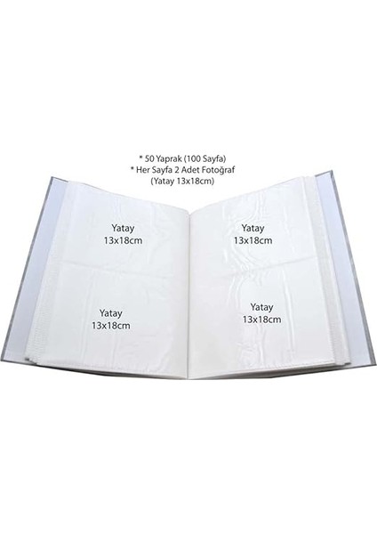 13X18CM 200 Fotoğraf Kapasiteli Ciltbezli Lüks Fotoğraf Albümü (Mavi) fiyatları