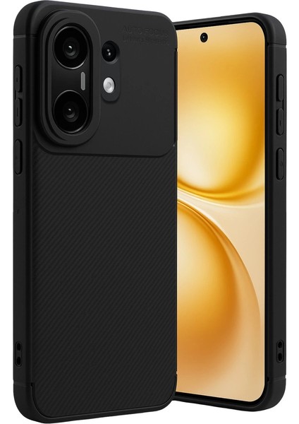 Vivo X200 Fe Auto Focus Karbon Kapak - Siyah
