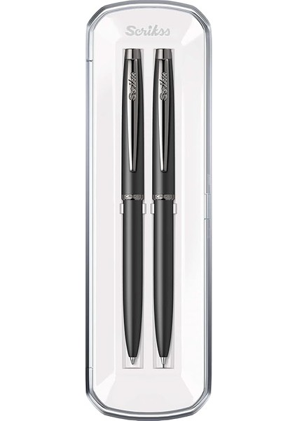 108M Prestige Tükenmez Kalemversatil Kalem Takım Mat Siyah