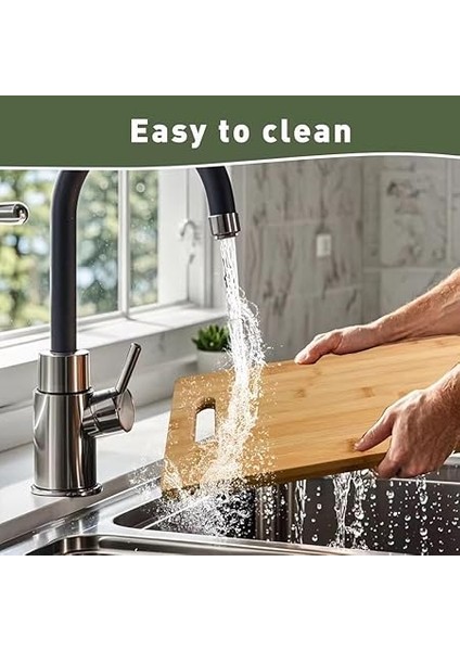 Home Bambu Kesme Tahtası, Çok Amaçlı Doğrama Tahtası, Et, Ekmek, Balık, Sebze ve Meyve Için Kesim Panosu, Yıkanabilir ve Dayanıklı Mutfak Aksesuarı (22X32 Cm) indirimleri