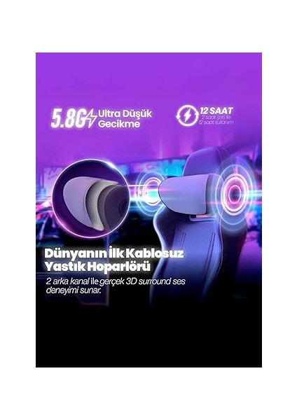 Thunder Pro+ Gaming Soundbar, Kablosuz Yastık Hoparlör, 7.1.2 Dolby Atmos ile Sinematik 3D Ses Deneyimi, Güçlü Dahili Woofer, Kişiselleştirilebilir Uygulama Özellikleri, Adaptif Rgb Efektleri, fırsatları