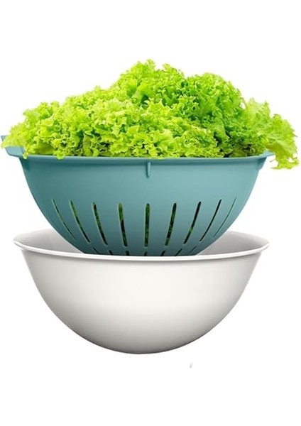 Home 3l Kaseli Süzgeç – Yeşillik, Sebze ve Meyve Yıkamak Için Pratik Badyalı Süzgeç – Çok Amaçlı Gıda Yıkama Kabı, Dayanıklı ve Kullanışlı Mutfak Gereci indirimleri