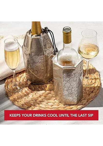 Vin Aktif Soğutucu Şarap & Şampanya Soğutucu Platin fırsatları