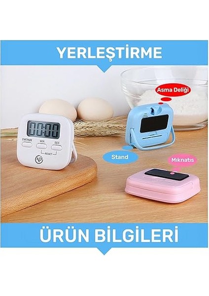 NPT05P Mutfak,ders,yemek Için 99:59DK Dijital Alarm Kronometre,pomodoro Öğrenci Motivasyon Saati fırsatları