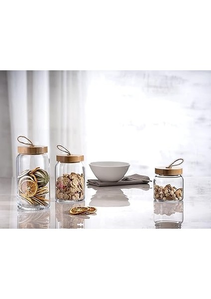 Ahşap Kapaklı Woody Kavanoz 43593 1130 cc modelleri