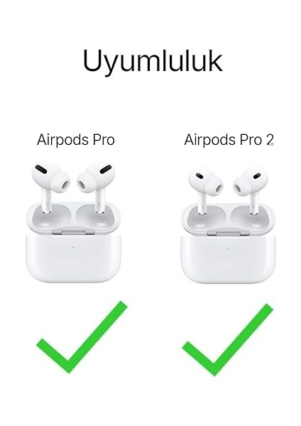 Airpods Pro ve Airpods Pro 2 Için Kulağa Tam Oturan ve Kulaktan Düşmeyen Ses Izolasyonu Sağlayarak Sesleri Güçlendiren Silikon Kulaklık Ucu Seti(Hepsi Aynı Ölçüde 3'lü Set) (S) fırsatları