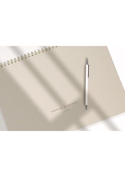 Tanıtım Tarihsiz Spiralli Haftalık Planlayıcı - 12 Aylık Kullanım