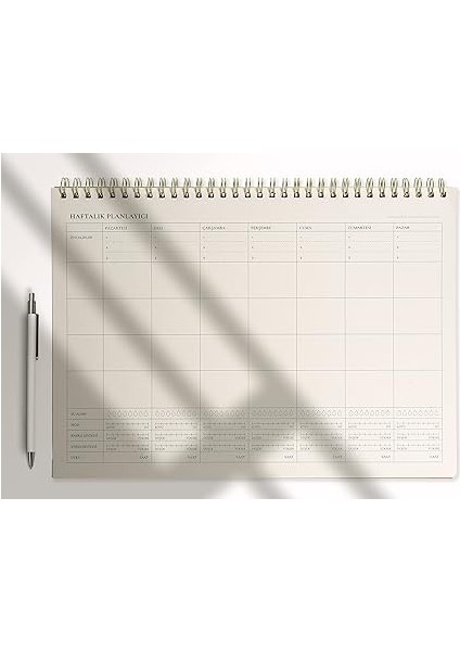 Tanıtım Tarihsiz Spiralli Haftalık Planlayıcı - 12 Aylık Kullanım fiyatları